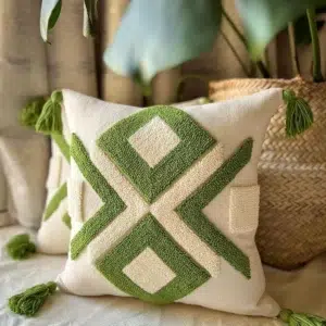Handmade Punch Pillow Cover