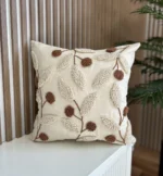 Handmade Linen Punch Pillow Cover